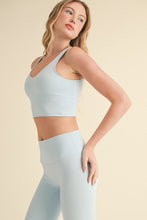 Load image into Gallery viewer, Blue Crop Athletic Align Tank Top

