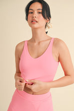 Load image into Gallery viewer, NEWEST ARRIVAL Pink Athletic Crop Tank and Skort Set
