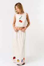 Load image into Gallery viewer, ONLINE ONLY Ivory Cherry On Top Fruit Skirt Set
