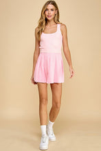 Load image into Gallery viewer, Pink Pleated Athletic Romper
