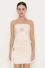 Load image into Gallery viewer, ONLINE ONLY Butter Yellow Seashell Mini Skirt Set
