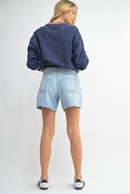 Load image into Gallery viewer, LAST PAIR FINAL SALE Light Wash Denim Mom Shorts
