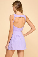 Load image into Gallery viewer, NEWEST ARRIVAL *PREORDER 3/26* Lavender Purple Open Back Athletic Cargo Dress
