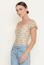 Load image into Gallery viewer, NEWEST ARRIVAL Ivory Floral Bodysuit
