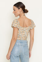 Load image into Gallery viewer, NEWEST ARRIVAL Ivory Floral Bodysuit
