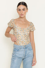 Load image into Gallery viewer, NEWEST ARRIVAL Ivory Floral Bodysuit
