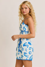 Load image into Gallery viewer, LAST ONE FINAL SALE Blue Seashell Mini Dress
