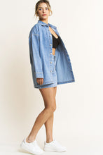 Load image into Gallery viewer, NEWEST ARRIVAL Denim Oversized Jacket Mini Skirt Set
