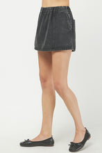 Load image into Gallery viewer, NEWEST ARRIVAL Black Denim Oversized Jacket Skort Set
