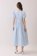 Load image into Gallery viewer, NEWEST ARRIVAL *RESTOCKED* Blue Scallop Midi Dress
