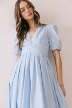 Load image into Gallery viewer, NEWEST ARRIVAL *RESTOCKED* Blue Scallop Midi Dress
