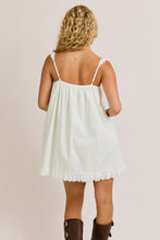 Load image into Gallery viewer, NEWEST ARRIVAL White Ruffle Lace Trim Dress
