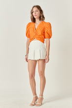 Load image into Gallery viewer, NEWEST ARRIVAL Orange Front Twist Blouse
