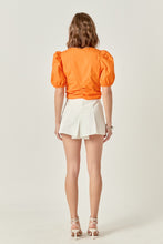 Load image into Gallery viewer, NEWEST ARRIVAL Orange Front Twist Blouse
