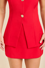 Load image into Gallery viewer, LAST ONE Red Vest Romper Dress
