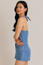 Load image into Gallery viewer, NEWEST ARRIVAL Denim Halter Romper
