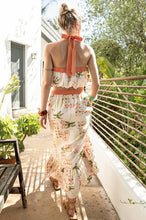 Load image into Gallery viewer, Palm Halter Maxi Skirt Set
