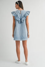 Load image into Gallery viewer, NEWEST ARRIVAL Denim Ruffle Denim Dress
