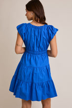 Load image into Gallery viewer, Royal Blue Front Ribbon Tie Dress
