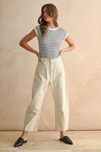 Load image into Gallery viewer, NEWEST ARRIVAL Black/White Striped Bodysuit
