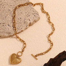 Load image into Gallery viewer, NEWEST ARRIVAL Gold Heart Toggle Necklace
