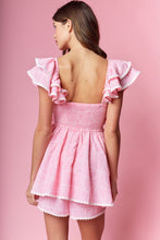 Load image into Gallery viewer, FINAL SALE Pink Football Romper Set
