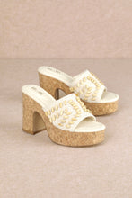 Load image into Gallery viewer, NEWEST ARRIVAL Ivory Crochet Platform Heels
