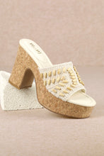 Load image into Gallery viewer, NEWEST ARRIVAL Ivory Crochet Platform Heels
