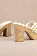 Load image into Gallery viewer, NEWEST ARRIVAL Ivory Crochet Platform Heels
