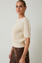 Load image into Gallery viewer, NEWEST ARRIVAL Cream Cable Knit Sweater

