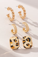 Load image into Gallery viewer, NEWEST ARRIVAL Gold Animal Print Earring Set
