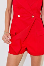 Load image into Gallery viewer, NEWEST ARRIVAL Red Denim Romper Dress

