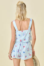 Load image into Gallery viewer, NEWEST ARRIVAL Blue America Shorts Set
