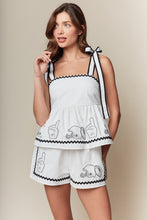 Load image into Gallery viewer, NEWEST ARRIVAL White/Black Football Shorts Set

