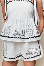 Load image into Gallery viewer, NEWEST ARRIVAL White/Black Football Shorts Set
