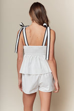 Load image into Gallery viewer, NEWEST ARRIVAL White/Black Football Shorts Set
