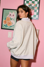 Load image into Gallery viewer, NEWEST ARRIVAL Heather Gray Georgia Reversible Mock Neck Sweatshirt
