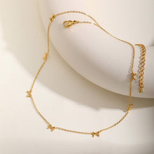 Load image into Gallery viewer, NEWEST ARRIVAL Dainty Gold Bow Necklace
