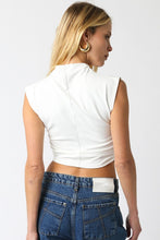Load image into Gallery viewer, NEWEST ARRIVAL Basic White Crop Mock Top
