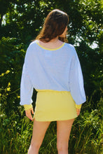 Load image into Gallery viewer, NEWEST ARRIVAL Yellow/Blue Striped Skort Set
