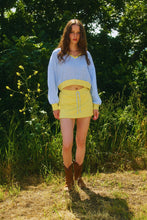 Load image into Gallery viewer, NEWEST ARRIVAL Yellow/Blue Striped Skort Set
