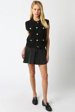 Load image into Gallery viewer, NEWEST ARRIVAL Black Gold Button Knit Top
