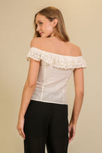 Load image into Gallery viewer, FINAL SALE Ivory Off Shoulder Lace Blouse
