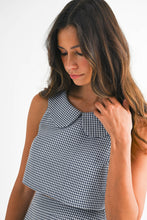 Load image into Gallery viewer, NEWEST ARRIVAL Black Gingham Print Skort Set
