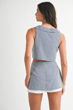 Load image into Gallery viewer, NEWEST ARRIVAL Black Gingham Print Skort Set
