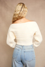 Load image into Gallery viewer, NEWEST ARRIVAL Ivory Off Shoulder Sweater

