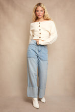 Load image into Gallery viewer, NEWEST ARRIVAL Ivory Off Shoulder Sweater
