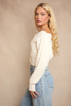 Load image into Gallery viewer, NEWEST ARRIVAL Ivory Off Shoulder Sweater
