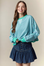 Load image into Gallery viewer, NEWEST ARRIVAL Jade/Purple Lettuce Edge Comfy Top
