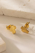 Load image into Gallery viewer, NEWEST ARRIVAL Gold Cross Stud Earrings
